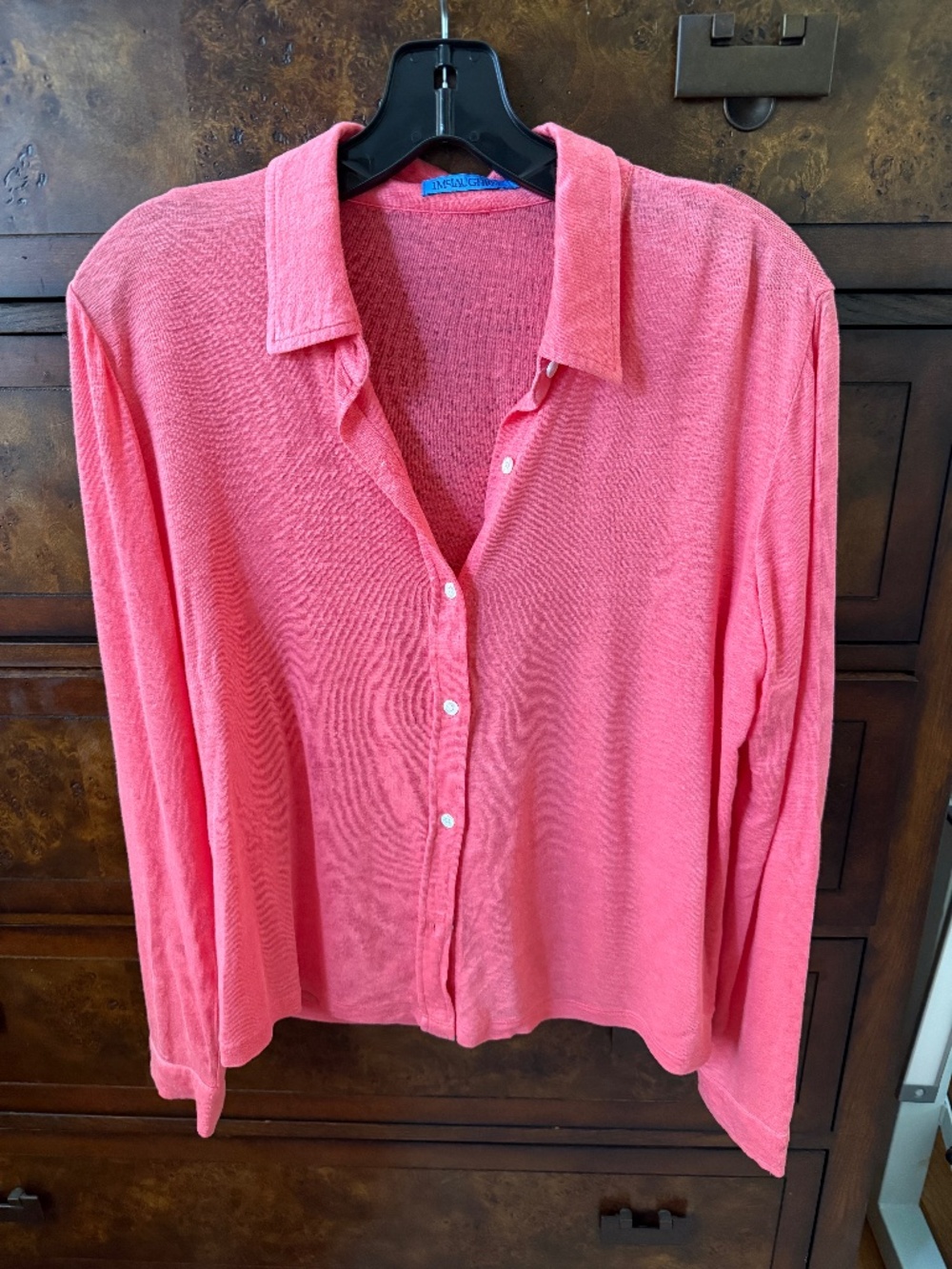 J.McLaughlin long sleeved coral button down -M - Picture 1 of 2